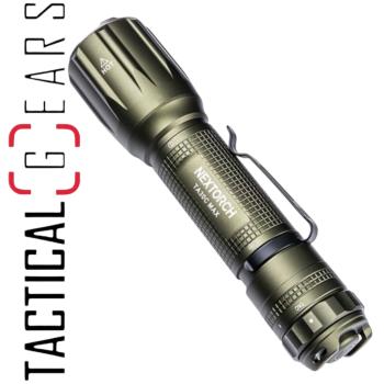NEXTORCH TA30C MAX (CG) CARBON GREEN 3000 LUMEN TAKTISCHE LED TASCHENLAMPE MIT NANO- KERAMIK GLASBRECHER UND STROBOSKOPFUMKTION